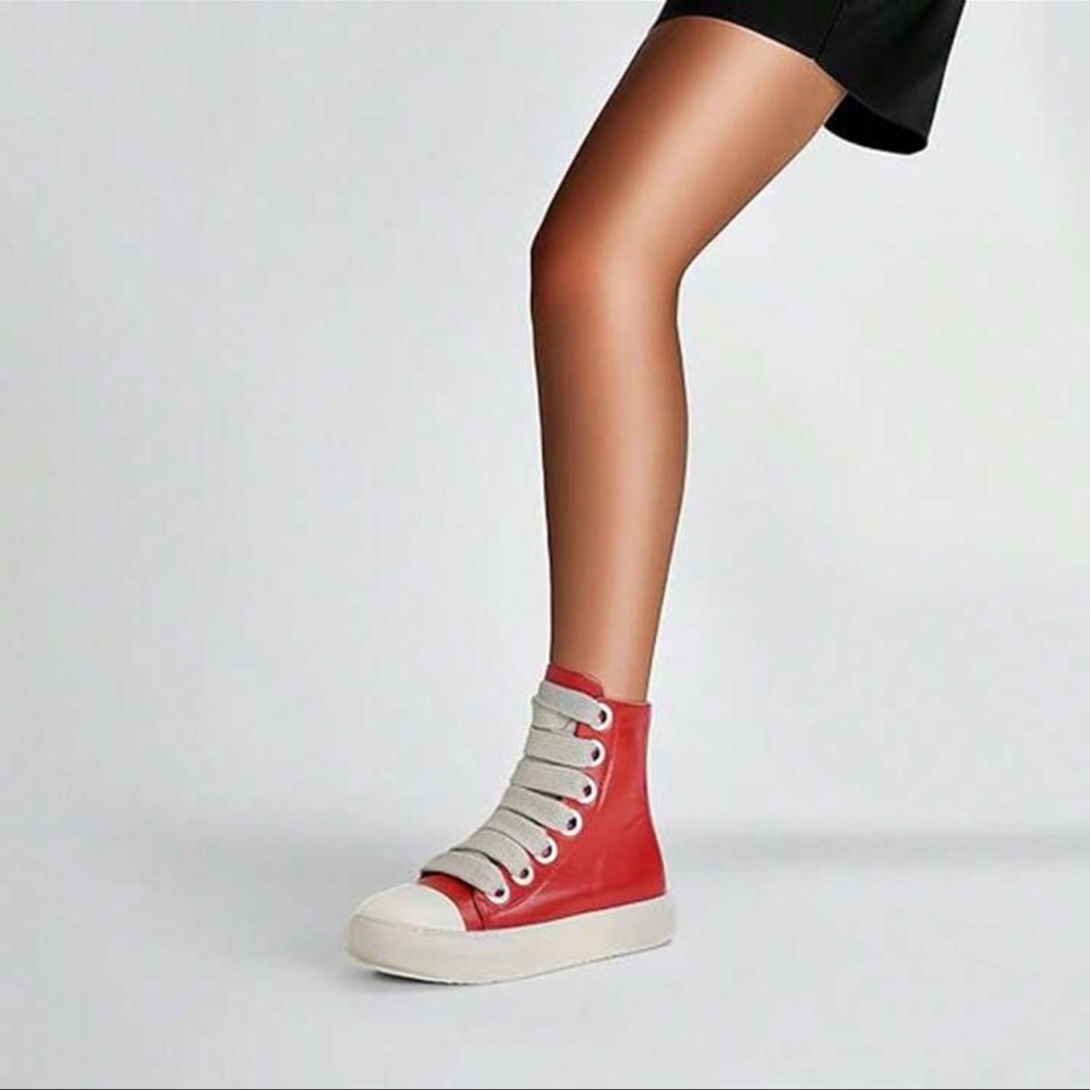 Shein Red High-Top Sneakers